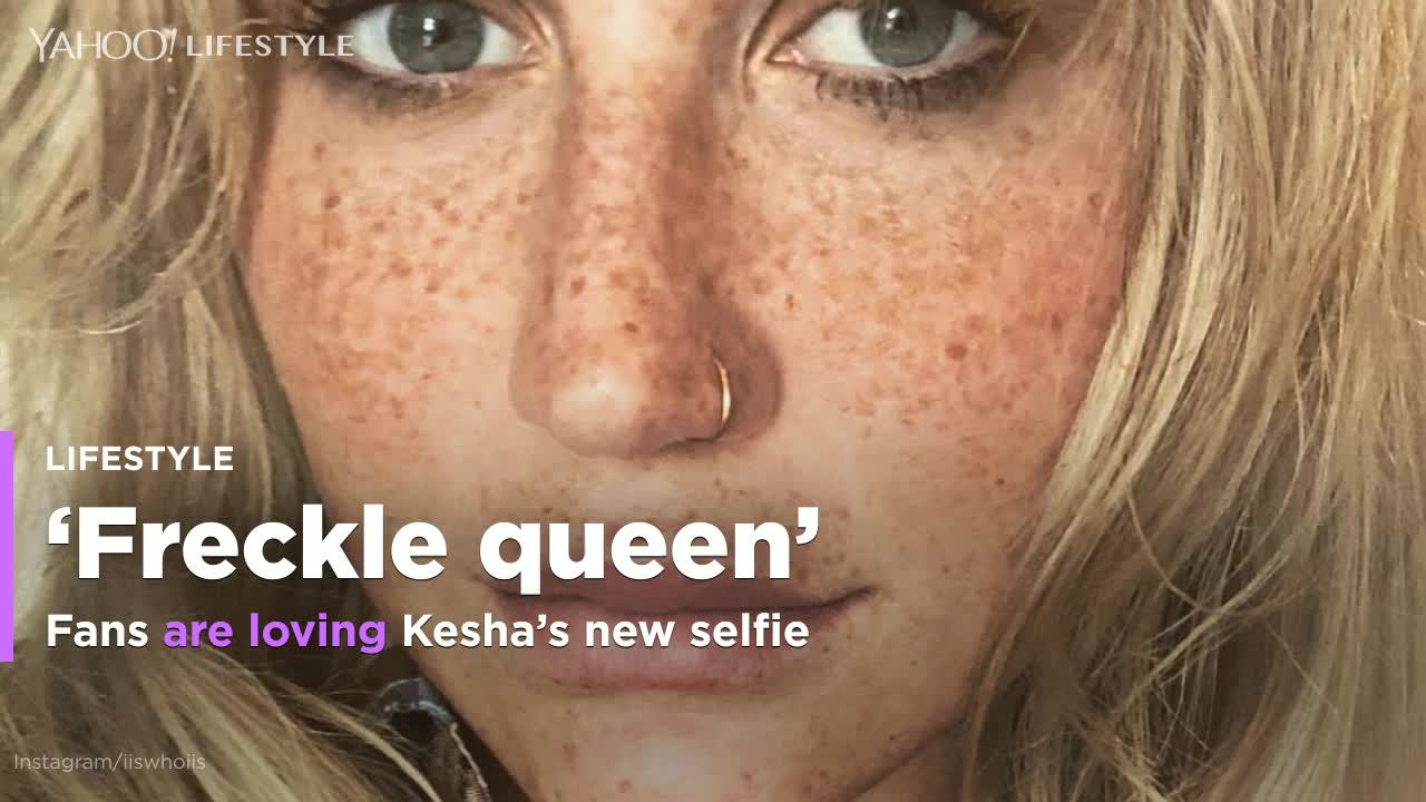 Kesha shows off her freckles in new selfie [Video] - 1280 x 720 jpeg 80kB