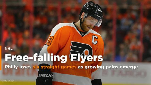 Free falling: Flyers lose sixth straight as growing pains emerge
