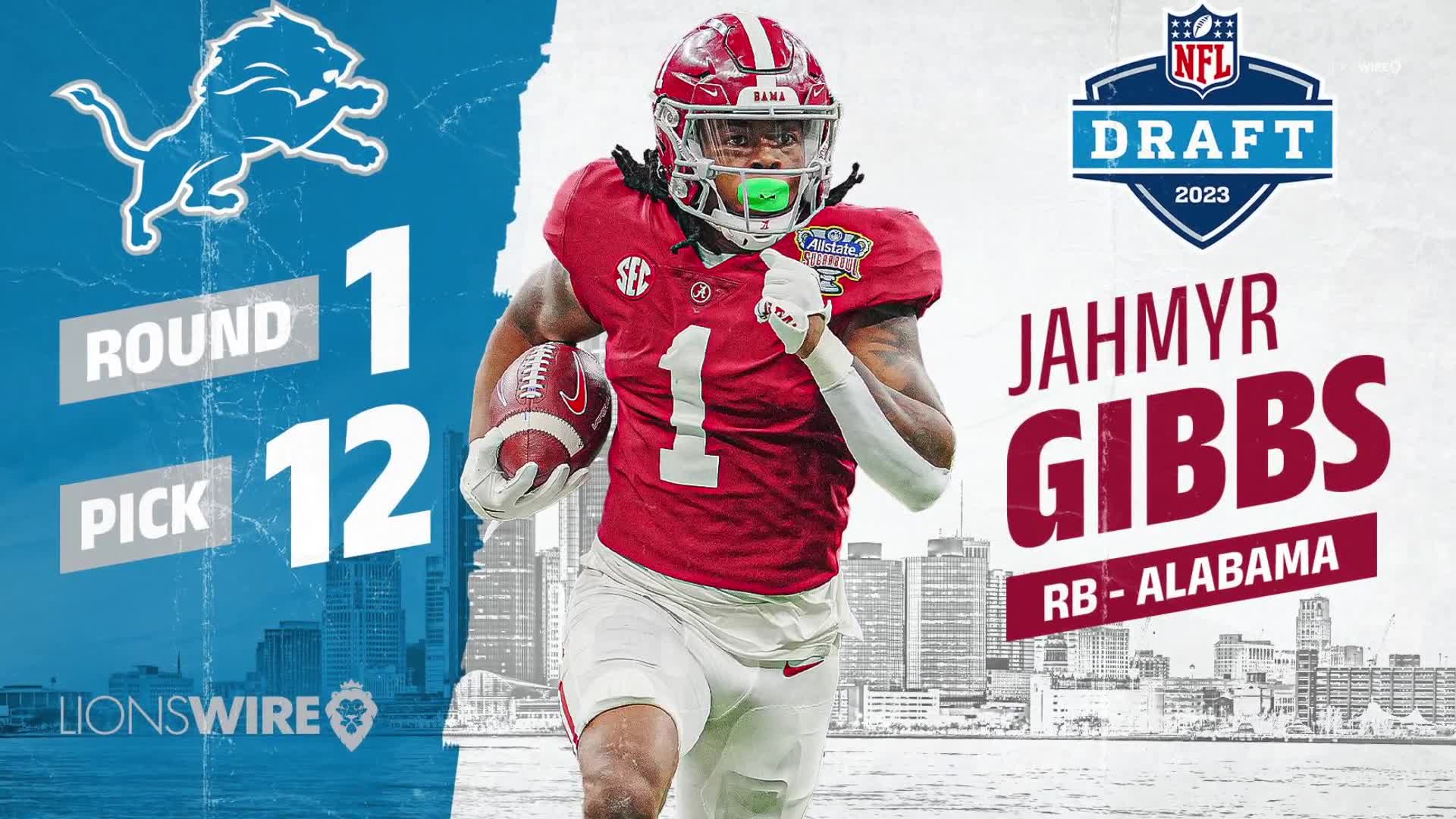 Jahmyr Gibbs preseason news: How did the Lions rookie RB perform in Week 1  of preseason? - DraftKings Network