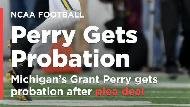 Michigan's Grant Perry gets probation after plea deal (Updated)