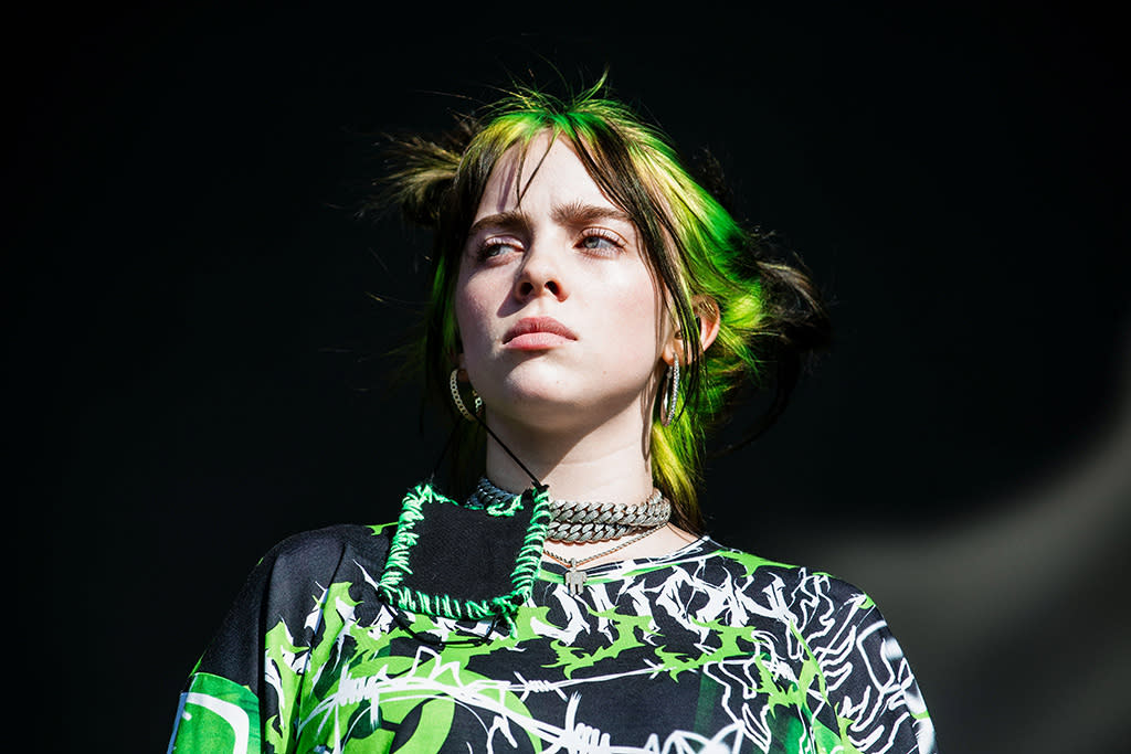 Billie Eilish Does Colorful Street Style in Nike Sneakers