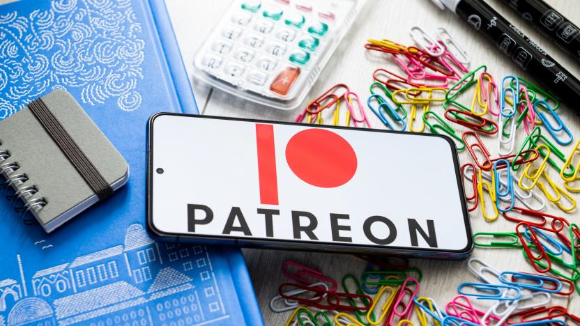 POLAND - 2023/03/07: In this photo illustration a Patreon logo seen displayed on a smartphone. (Photo Illustration by Mateusz Slodkowski/SOPA Images/LightRocket via Getty Images)