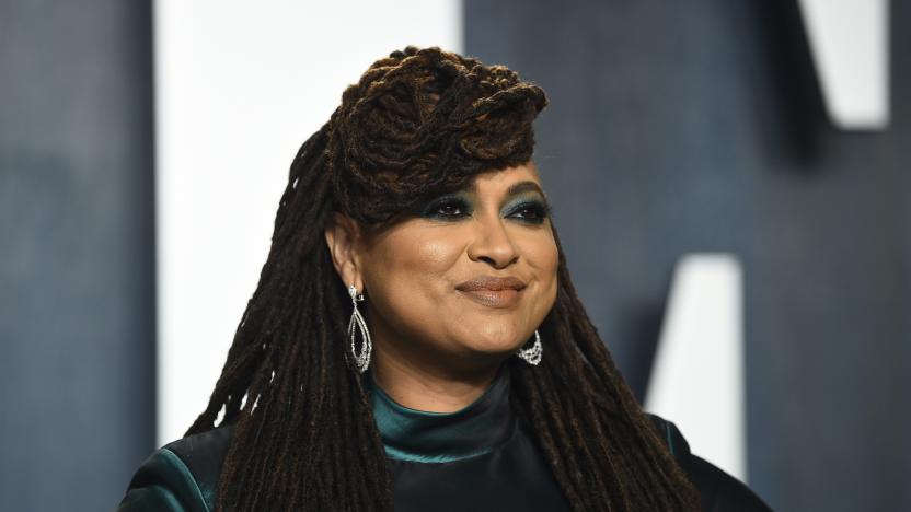 FILE - In this Sunday, Feb. 9, 2020, file photo, Ava DuVernay arrives at the Vanity Fair Oscar Party, in Beverly Hills, Calif. DuVernay will be honored in October 2020 by MacDowell, which is presenting its inaugural Marian MacDowell Arts Advocacy Award to her media company and arts collective ARRAY. (Photo by Evan Agostini/Invision/AP, File)