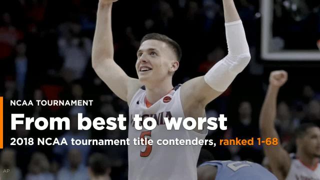 2018 NCAA tournament title contenders, ranked 1-68