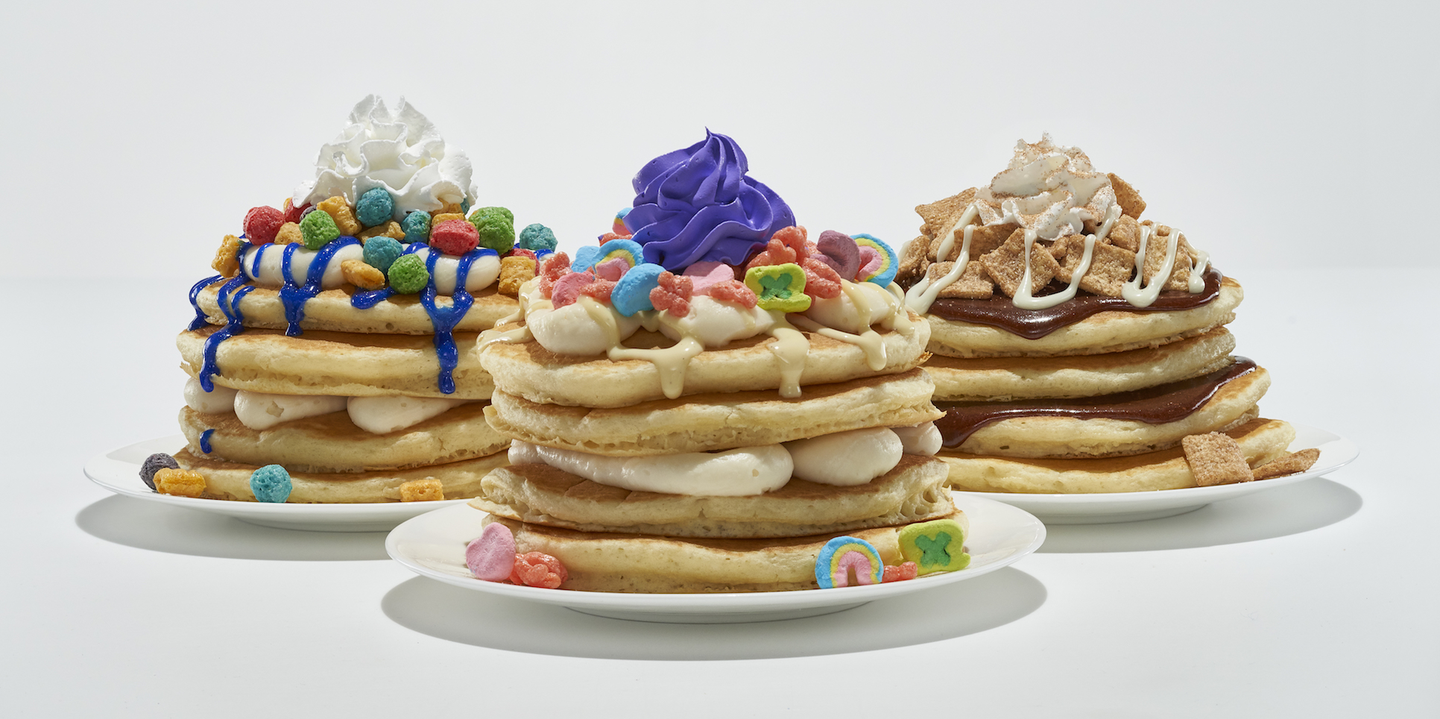 Ihop Released A Whole Menu Of Pancakes Topped With Cereal Pieces Including Lucky Charms Marshmallows - ihop logo roblox