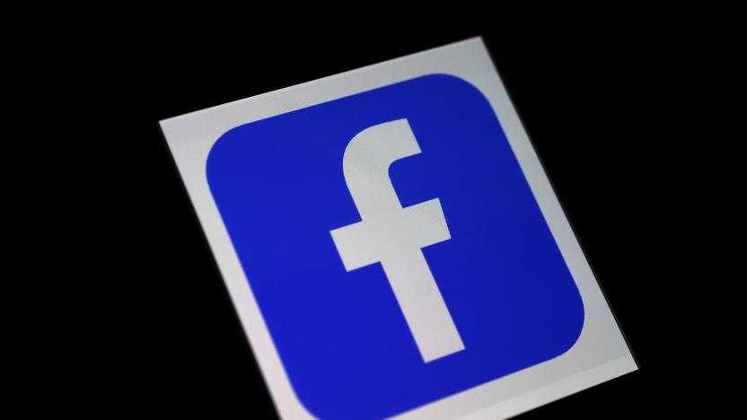 In this photo illustration a Facebook App logo is displayed on a smartphone on March 25, 2020 in Arlington, Virginia. (Photo by Olivier DOULIERY / AFP) (Photo by OLIVIER DOULIERY/AFP via Getty Images)