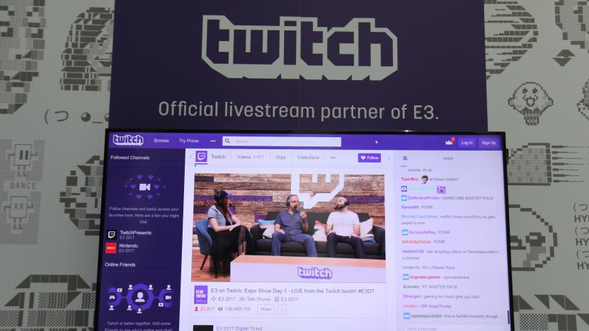 Twitch TV is shown at the E3 2017 Electronic Entertainment Expo in Los Angeles, California, U.S. June 13, 2017.  REUTERS/ Mike Blake