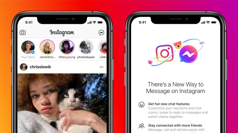 Instagram and Facebook will allow users to chat between Instagram and Messenger.