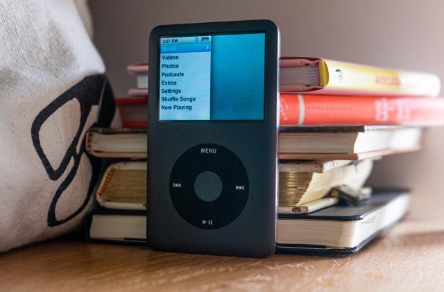 Apple's iPod Classic music player (2008 model).