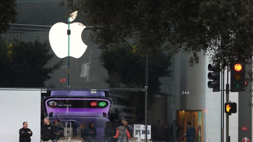 PALO ALTO, CALIFORNIA - FEBRUARY 02: A view of an Apple store on February 02, 2023 in Palo Alto, California. Apple is set to report first quarter earnings today after the closing bell. (Photo by Justin Sullivan/Getty Images)