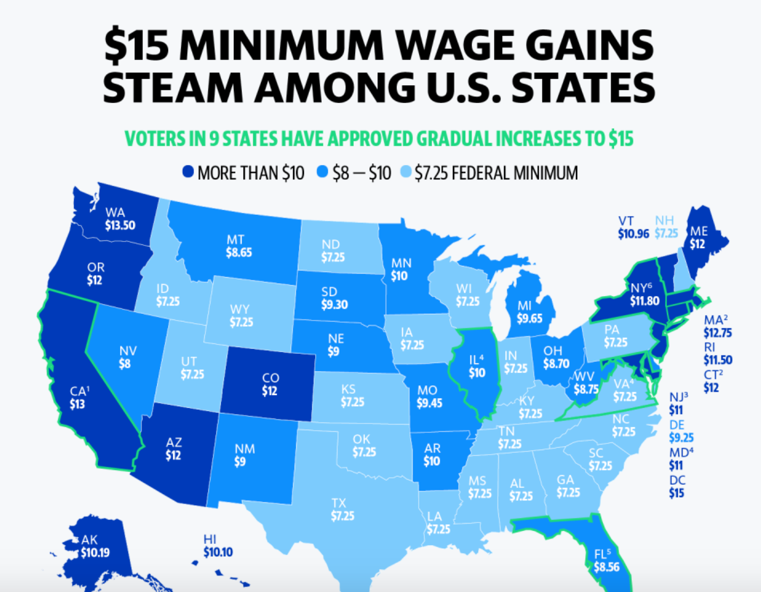 Election 2020: Florida joins growing list of states moving to $15 ...