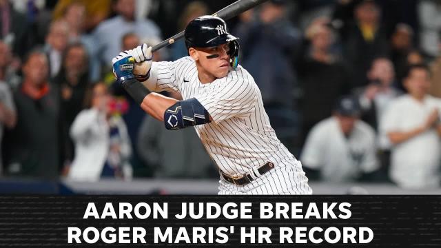 Aaron Judge hits 62nd homer to break Roger Maris' record