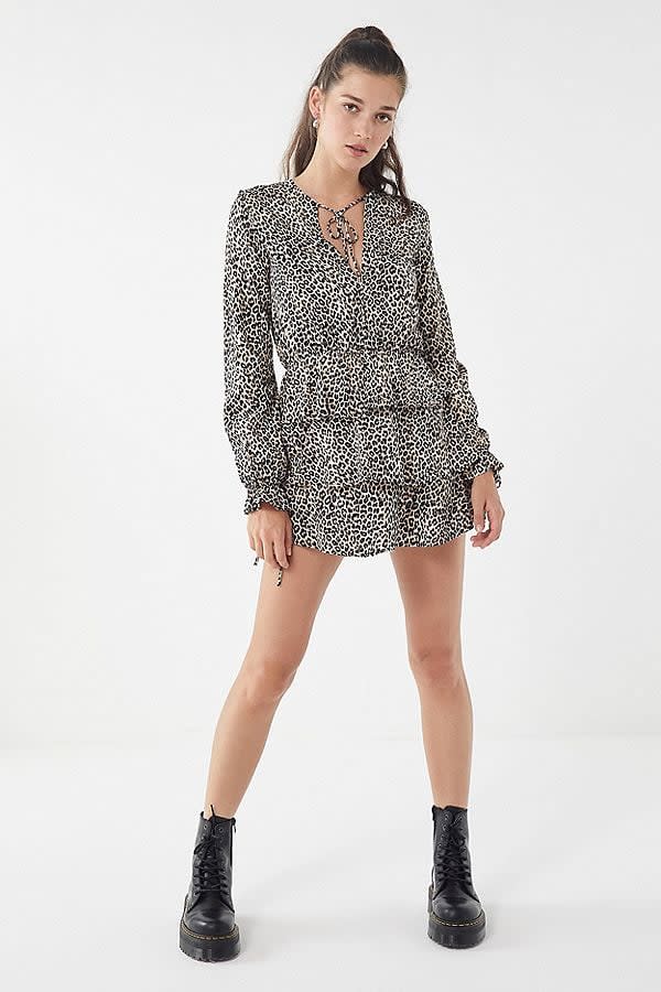 motel kepsibelle leopard mini dress