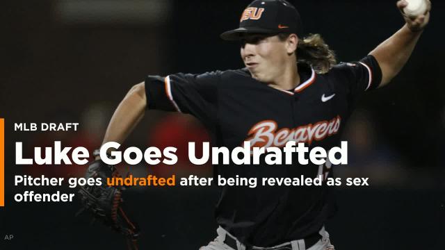 Oregon State pitcher goes undrafted after being revealed as sex offender