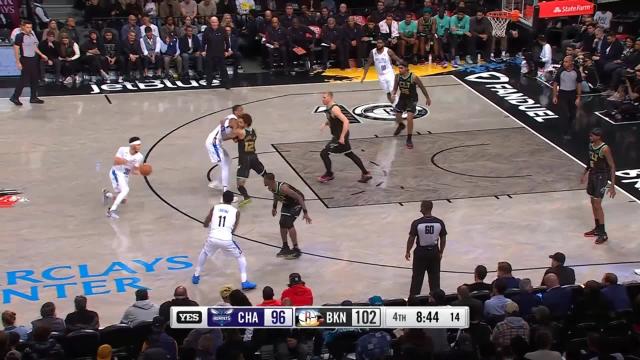 Nicolas Claxton with a dunk vs the Charlotte Hornets
