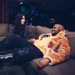 Kim Kardashian and Kanye West talk over ideas during what he calls 'bedtime true-crime story meetings'