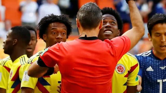 Colombia loses to Japan after early red card to open World Cup