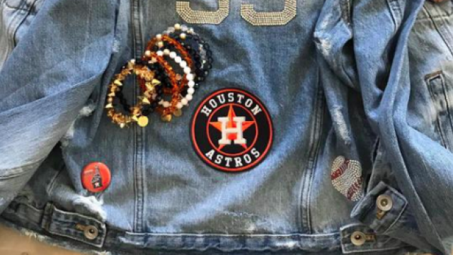 Kate Upton vintage Astros jackets are available again