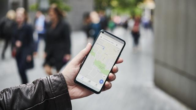 LONDON, UNITED KINGDOM - JUNE 4: Detail of a man holding up an Honor 20 Pro smartphone with the Google Maps app visible on screen, on June 4, 2019. (Photo by Olly Curtis/Future Publishing via Getty Images)