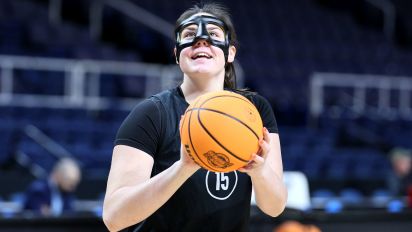 Getty Images - ALBANY, NEW YORK - MARCH 28: Raegan Beers #15 of the Oregon State Beavers shoots the ball during the practice for the NCAA Women's Basketball Tournament - Albany Regional  at MVP Arena on March 28, 2024 in Albany, New York.  (Photo by Andy Lyons/Getty Images)