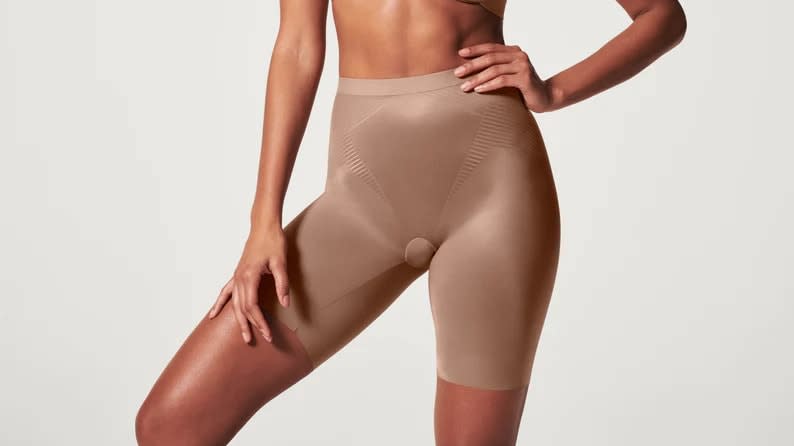 SPANX - Thinstincts 2.0 High Waisted Mid-Thigh Short - Champagne