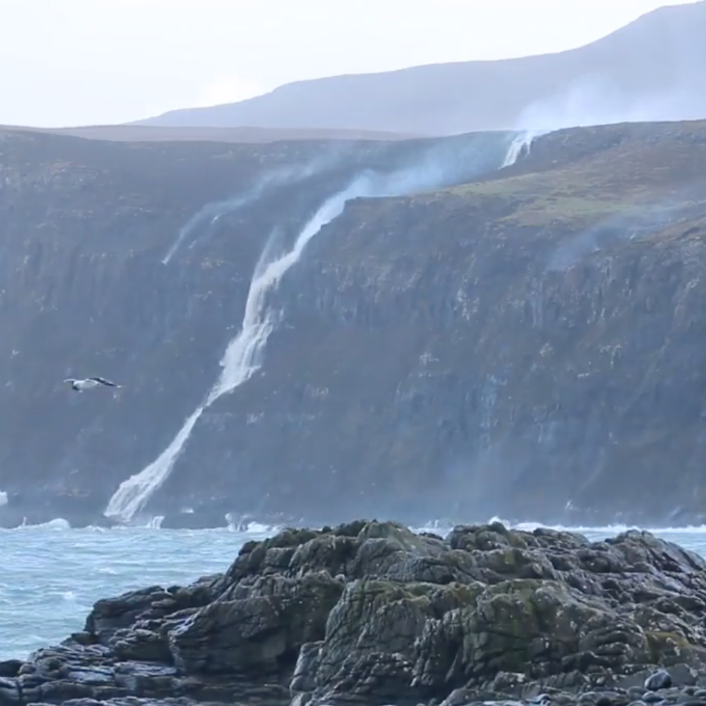 This Inverted Waterfall On The Isle Of Skye Is Spectacular