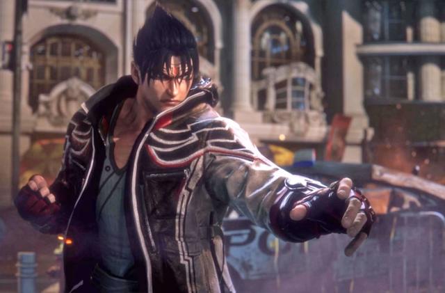 A character from the video game Tekken 8 stands ready to fight.