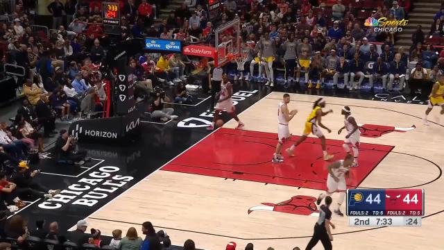 Isaiah Jackson with an alley oop vs the Chicago Bulls