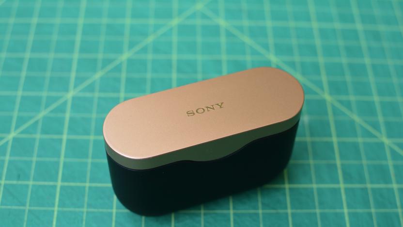 Sony WF-1000XM3 true wireless earbuds charging case