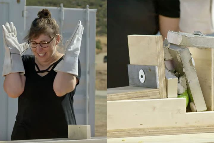 Mayim Bialik Helped The Slow Mo Guys Smash Things With Magnets