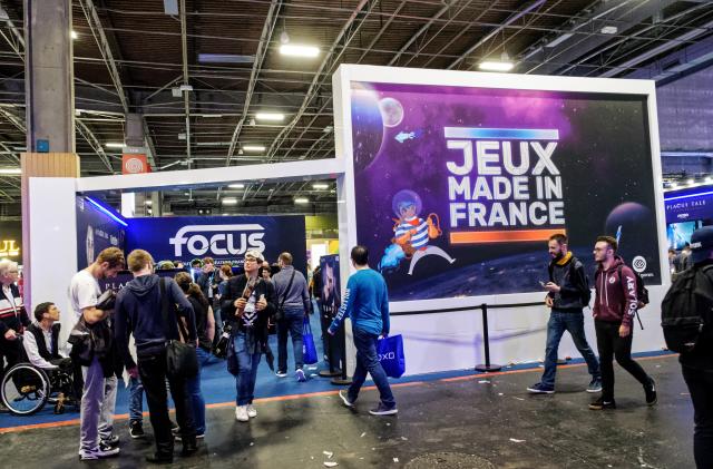 French production of gaming software attends at the Porte de Versailles exhibition center during the 10th edition of Paris Games Week 2019 fair - November 01, 2019, Paris. (Photo by Daniel Pier/NurPhoto via Getty Images)