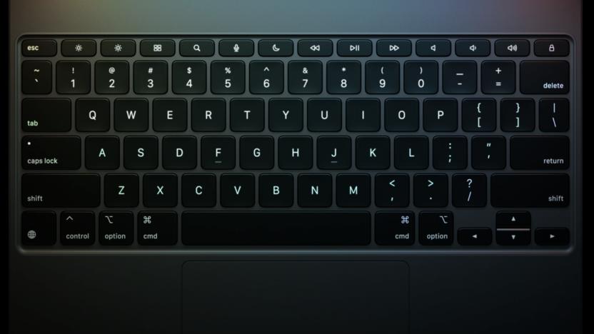 Overshot keyboard.