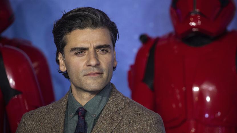 Oscar Isaac poses for photographers upon arrival at the premiere for the film 'Star Wars: The Rise of Skywalker', in central London, Wednesday, Dec. 18, 2019. (Photo by Vianney Le Caer/Invision/AP)