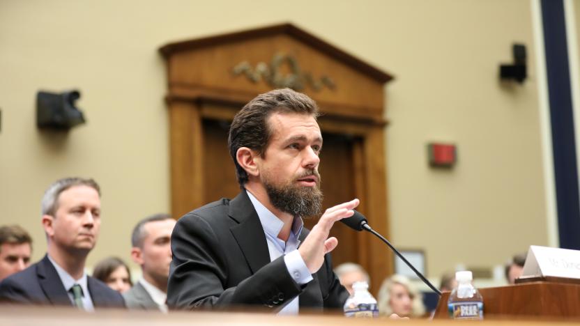 Twitter CEO Jack Dorsey testifies before the House Energy and Commerce Committee hearing on Capitol Hill in Washington, U.S., September 5, 2018. REUTERS/Chris Wattie