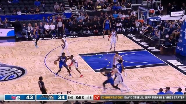 Paul Reed with a dunk vs the Orlando Magic