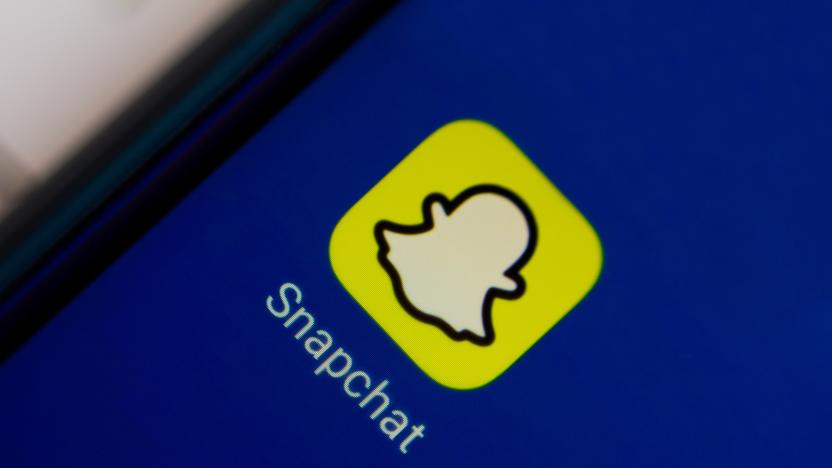 BRAZIL - 2020/08/28: In this photo illustration an icon of Snapchat app displayed on a smartphone. (Photo Illustration by Rafael Henrique/SOPA Images/LightRocket via Getty Images)