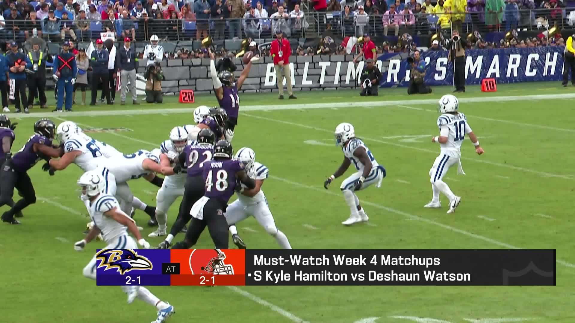 One must-watch individual matchup in Ravens-Browns 'NFL Total Access