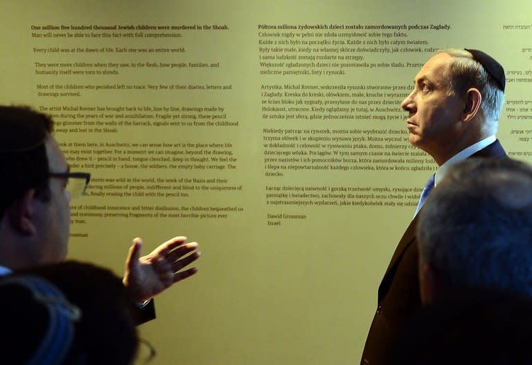 No New Holocaust Netanyahu Vows At Auschwitz Exhibit