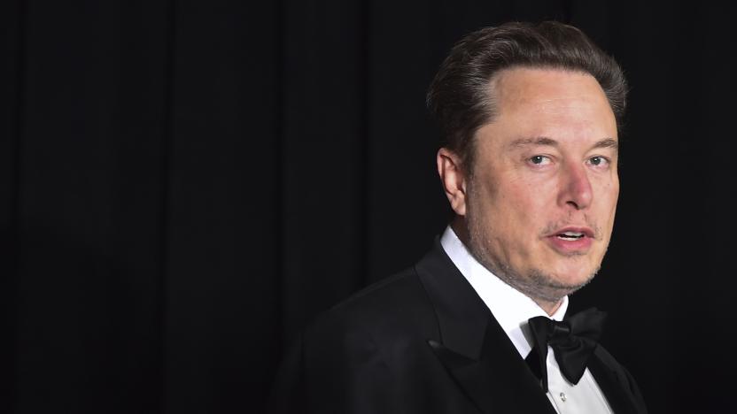 Elon Musk arrives at the tenth Breakthrough Prize Ceremony on Saturday, April 13, 2024, at the Academy Museum of Motion Pictures in Los Angeles. (Photo by Jordan Strauss/Invision/AP)