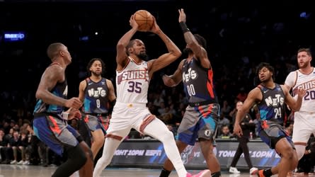 Kevin Durant scores 33 in Brooklyn return, Nets fall to Suns 136-120