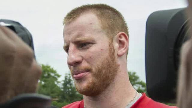 Carson Wentz on if he'd help the 76ers recruit LeBron James: "Absolutely"