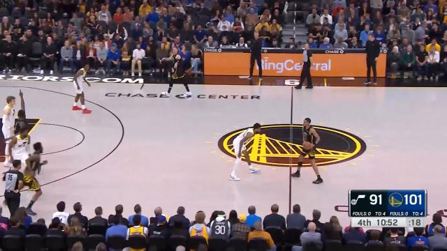 Collin Sexton with an assist vs the Golden State Warriors