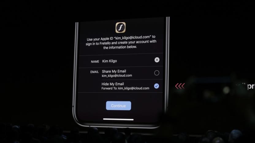 'Sign in with Apple' example at WWDC 2019