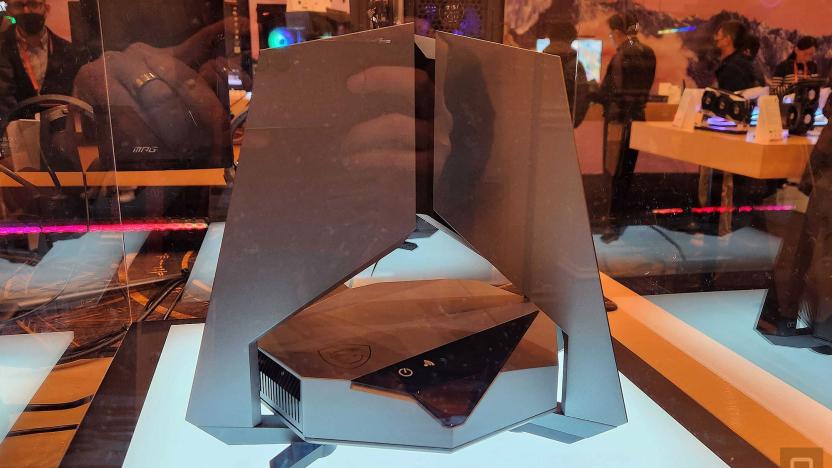 AT CES 2023, MSI showed off its RadiX BE22000 router which features antennas that can automatically adjust and track the position of nearby devices to deliver optimal wireless speeds.