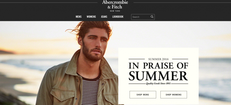 abercrombie & fitch us website access