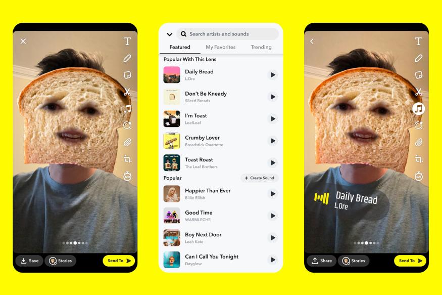 Snapchat now suggests soundtracks for your videos Engadget