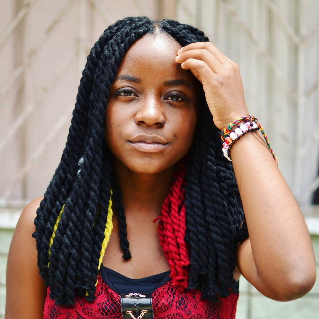 21 Beautiful Black Women Slaying In Yarn Twists Braids And Locs