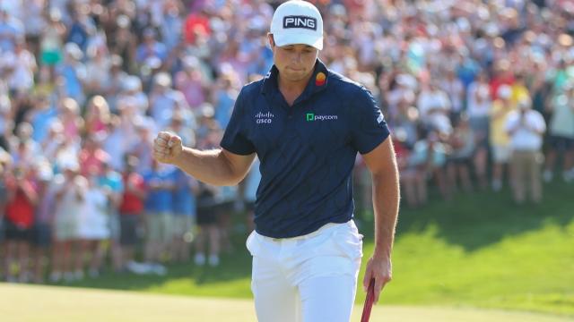 Viktor Hovland wins in a playoff at the Memorial