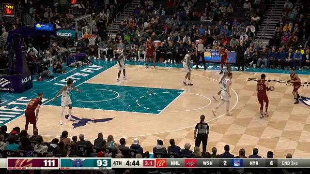 Cedi Osman with a 3-pointer vs the Charlotte Hornets
