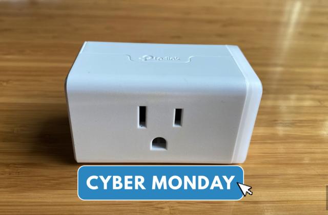 Kasa Smart Plug with Cyber Monday sticker